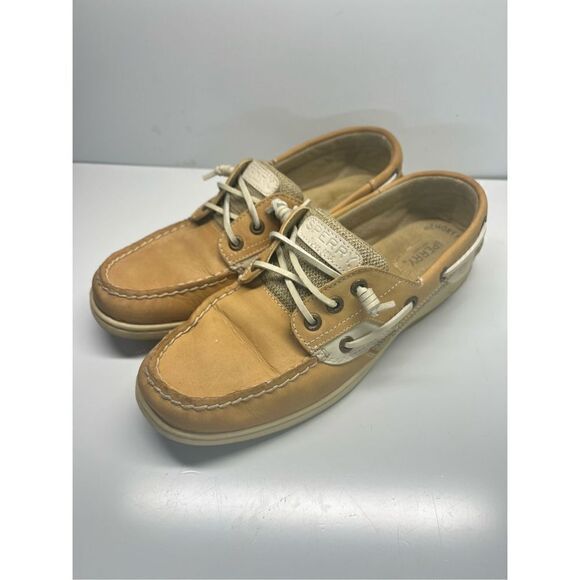 Sperry Top Sider Boat Shoe Women’s Size 9 US / 40EU Rosefish Linen/Oat STS97405 - Picture 3 of 11